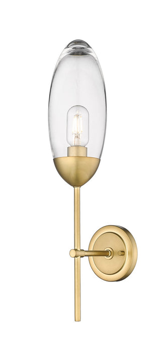 Z-Lite 651S-RB One Light Wall Sconce, Rubbed Brass