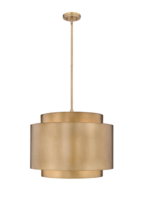 Z-Lite 739P32-RB Four Light Chandelier, Rubbed Brass