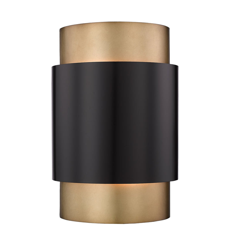 Z-Lite 739S-BRZ-RB Two Light Wall Sconce, Bronze + Rubbed Brass