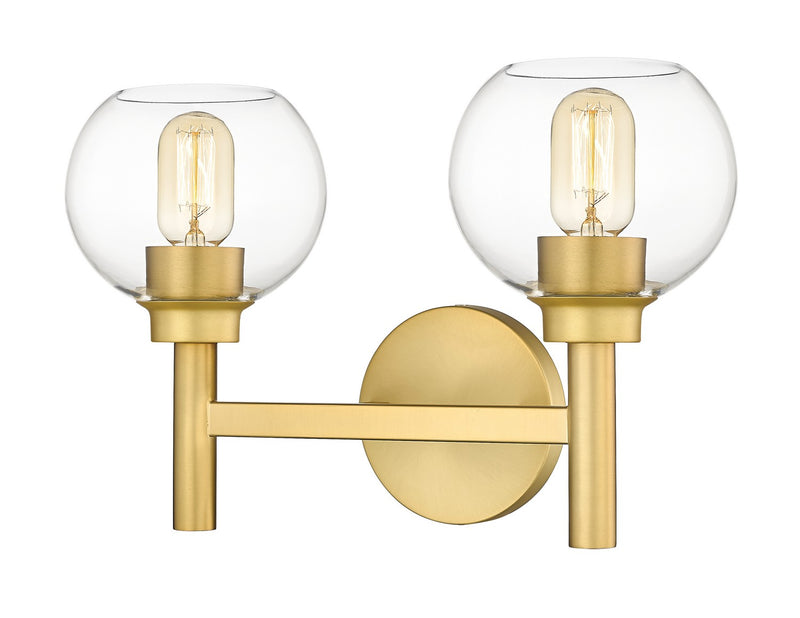 Z-Lite 7502-2V-BG Two Light Vanity, Brushed Gold