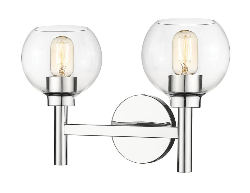 Z-Lite 7502-2V-CH Two Light Vanity, Chrome