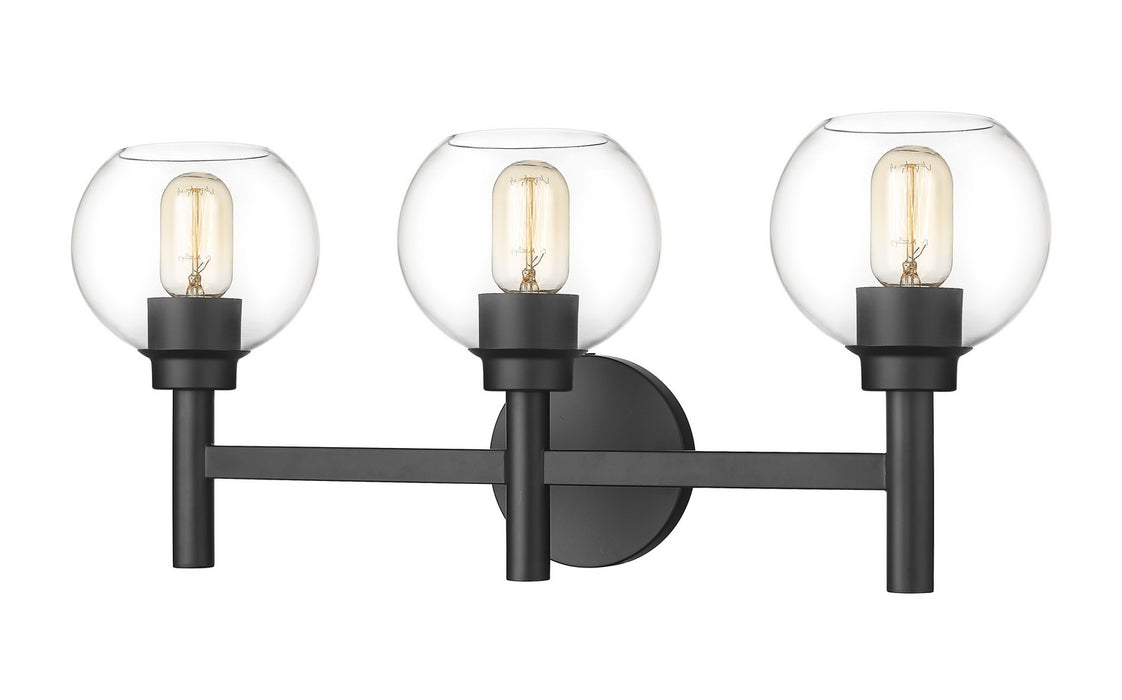 Z-Lite 7502-3V-MB Three Light Vanity, Matte Black