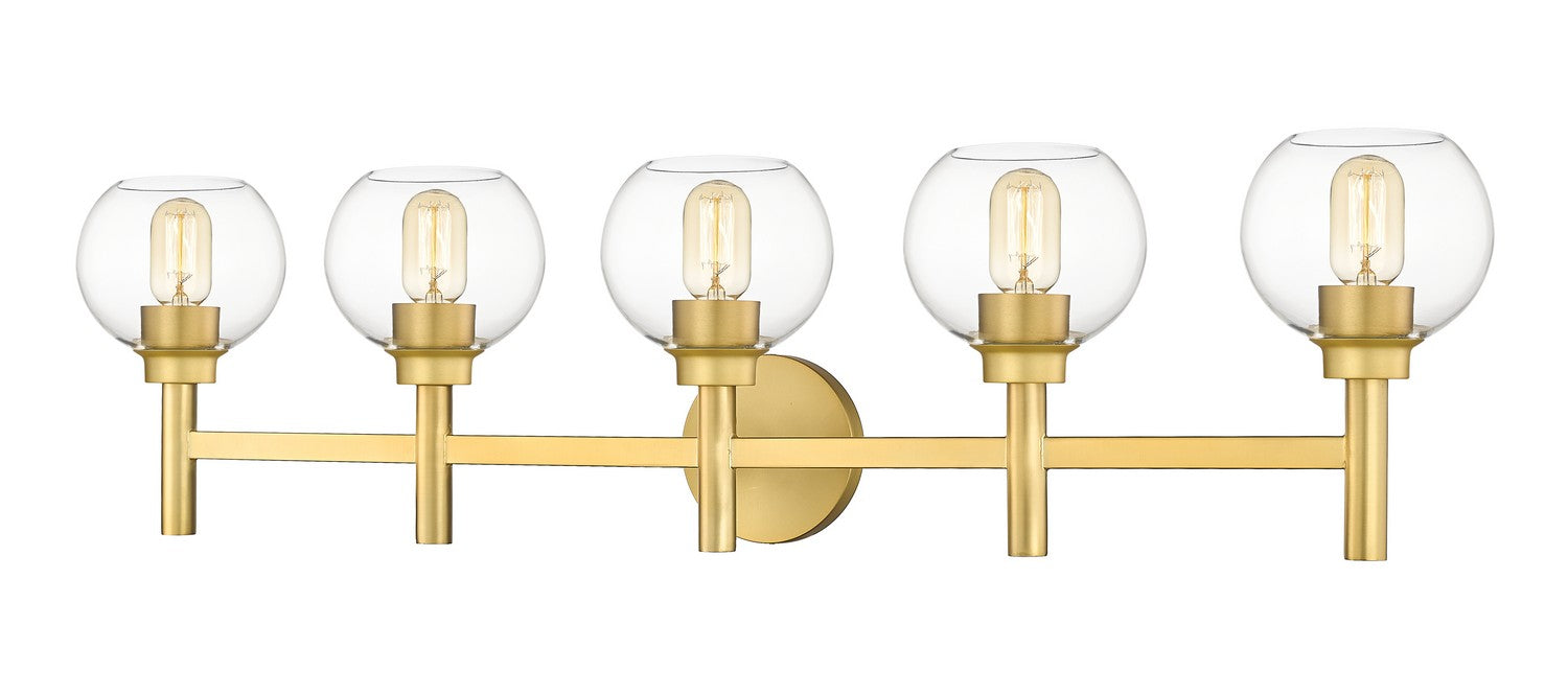 Z-Lite 7502-5V-BG Five Light Vanity, Brushed Gold