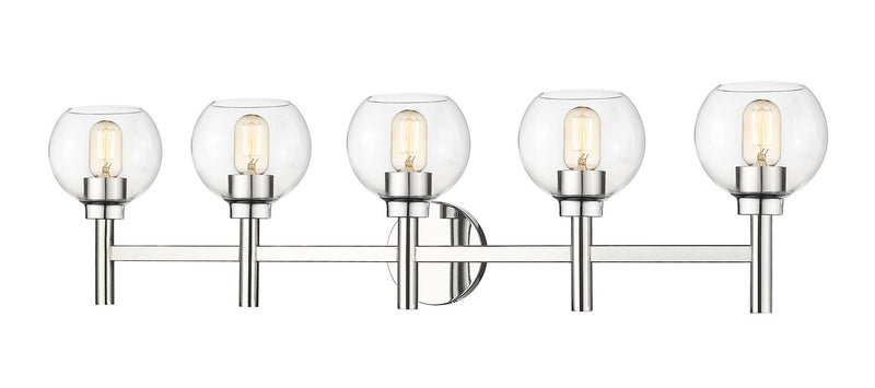 Z-Lite 7502-5V-CH Five Light Vanity, Chrome