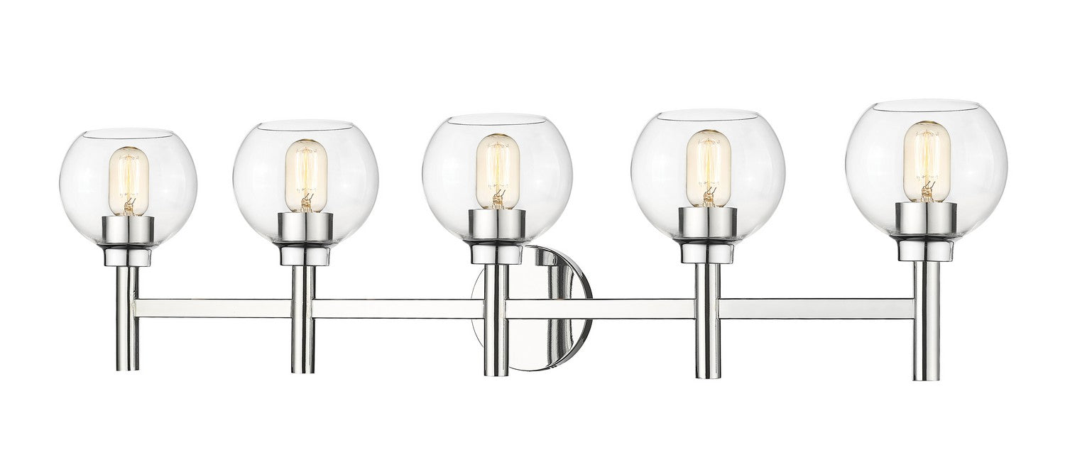 Z-Lite 7502-5V-CH Five Light Vanity, Chrome