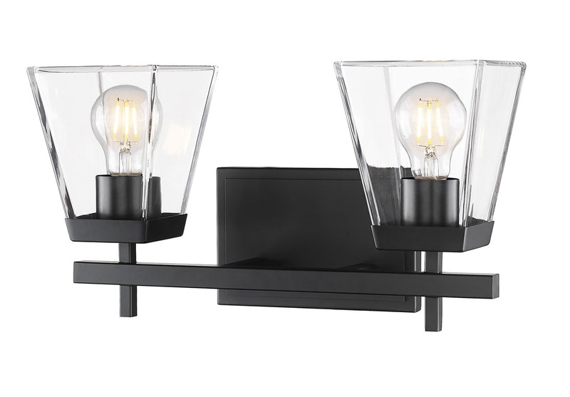 Z-Lite 819-2V-MB Two Light Vanity, Matte Black