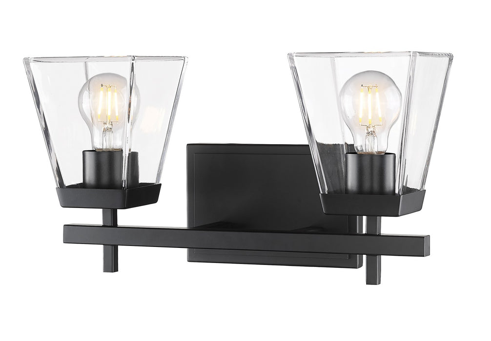 Z-Lite 819-2V-MB Two Light Vanity, Matte Black