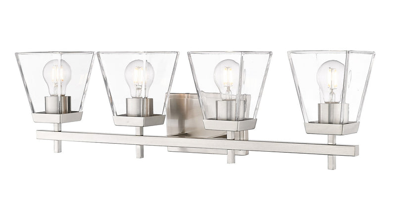 Z-Lite 819-4V-BN Four Light Vanity, Brushed Nickel