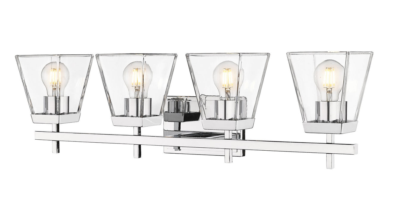 Z-Lite 819-4V-CH Four Light Vanity, Chrome