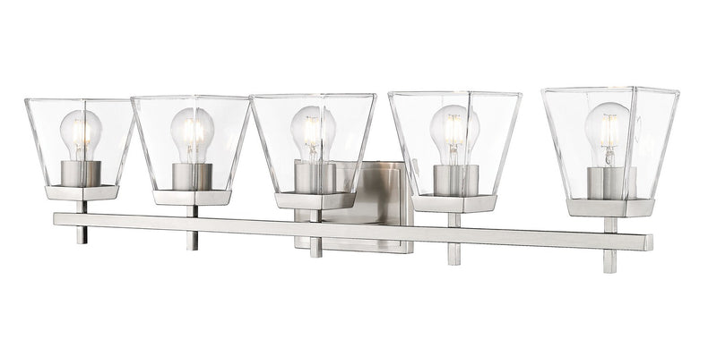 Z-Lite 819-5V-BN Five Light Vanity, Brushed Nickel