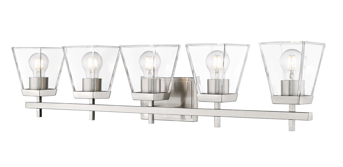 Z-Lite 819-5V-BN Five Light Vanity, Brushed Nickel