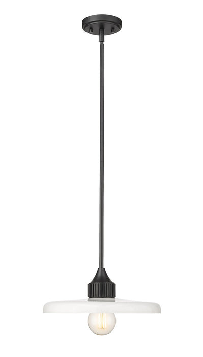 Z-Lite 820P14-MB One Light Pendant, Matte Black