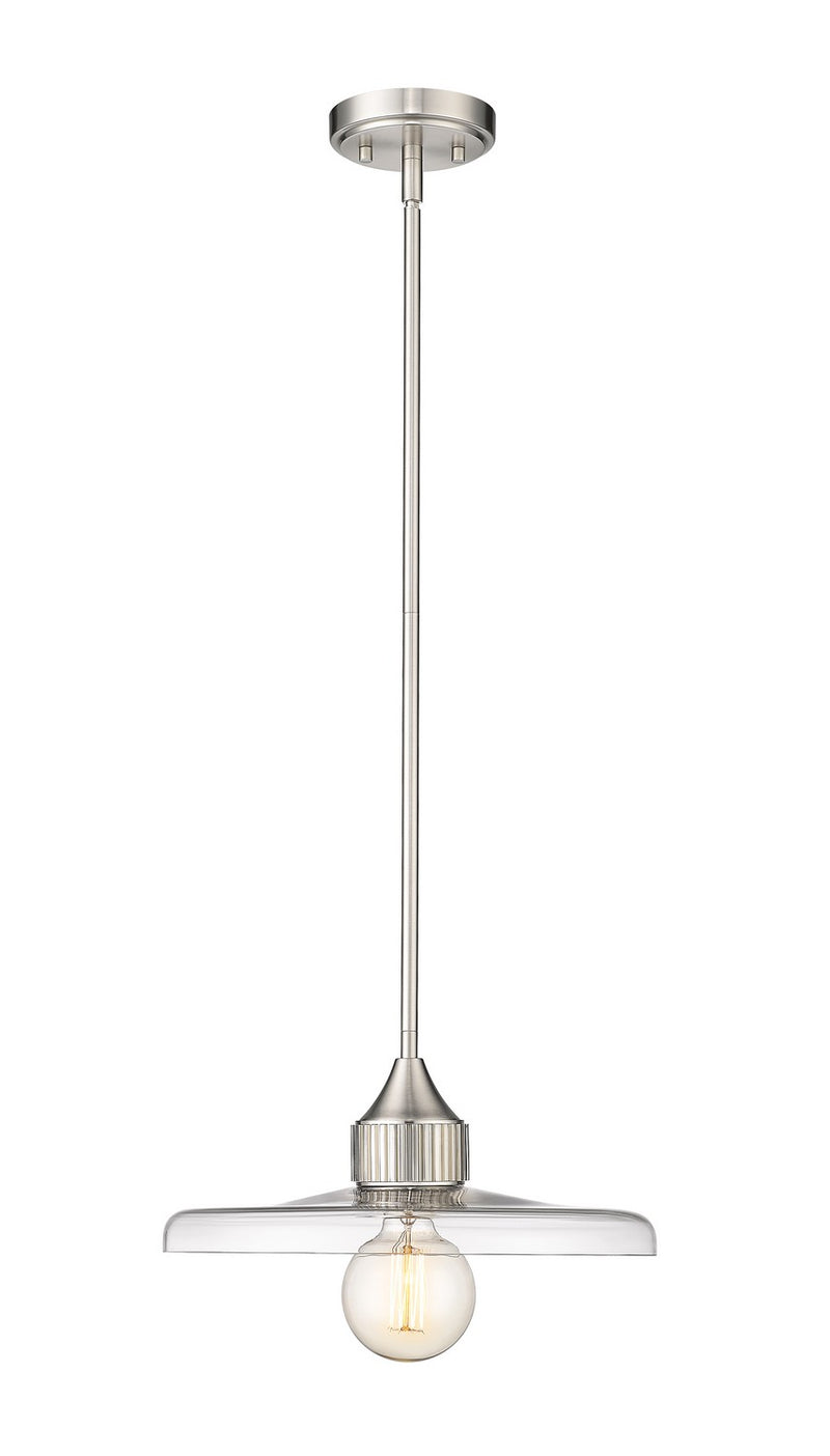 Z-Lite 821P14-BN One Light Pendant, Brushed Nickel