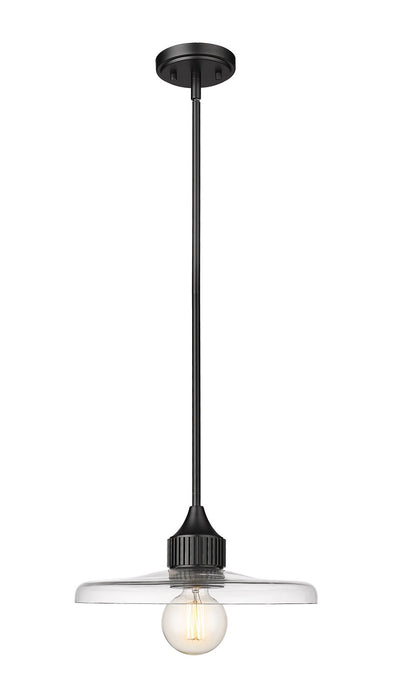 Z-Lite 821P14-MB One Light Pendant, Matte Black
