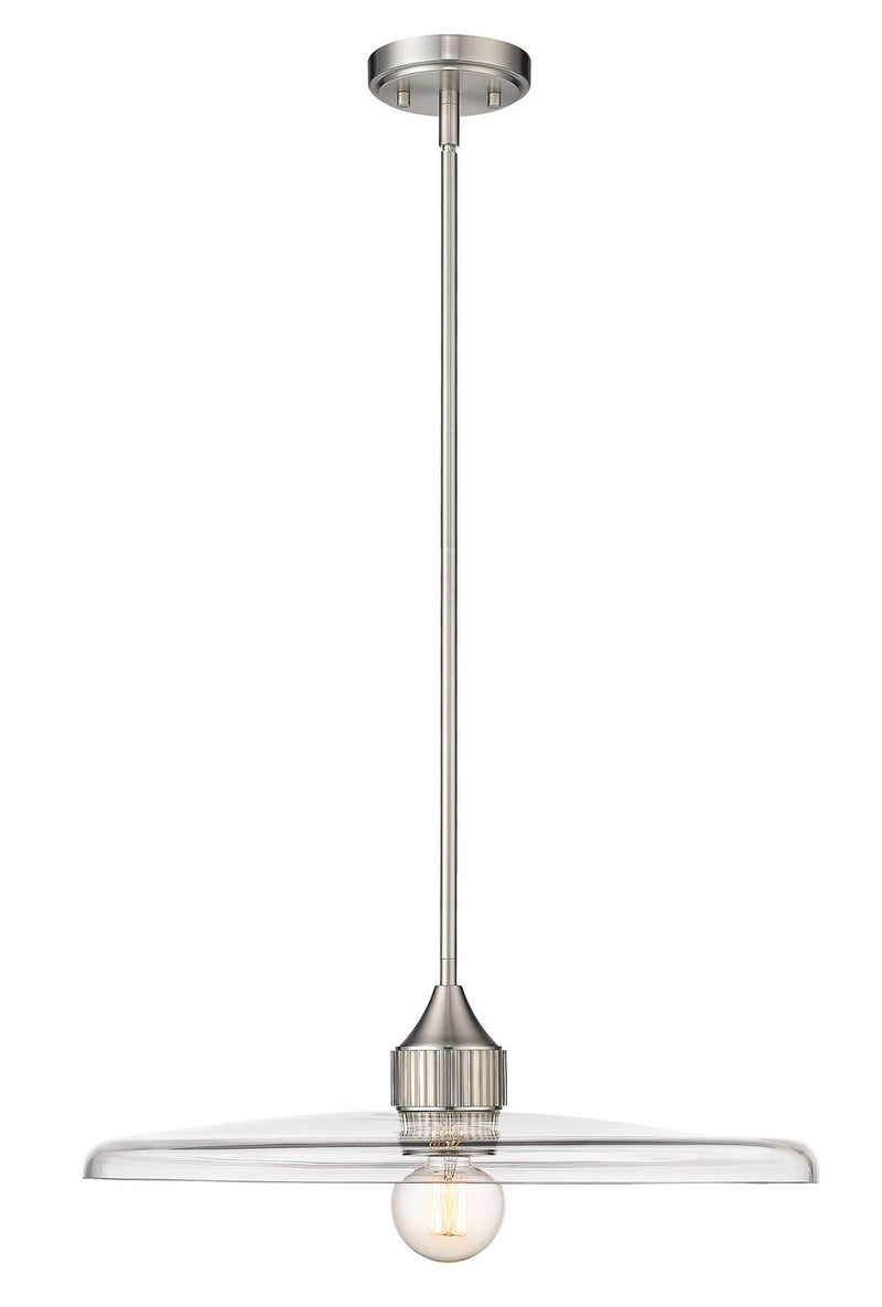 Z-Lite 821P24-BN One Light Pendant, Brushed Nickel