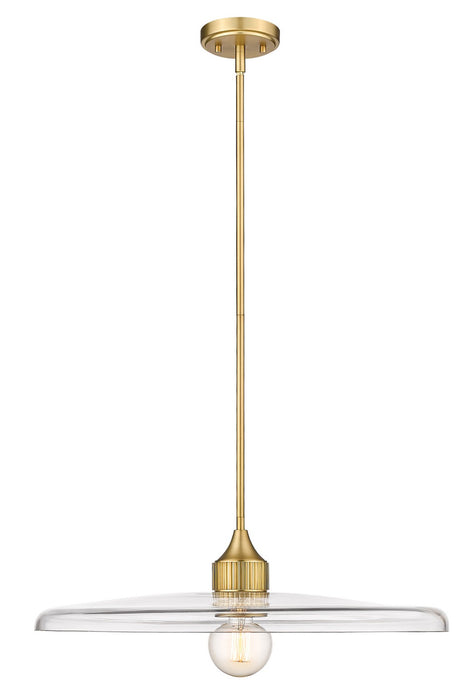 Z-Lite 821P24-OBR One Light Pendant, Olde Brass