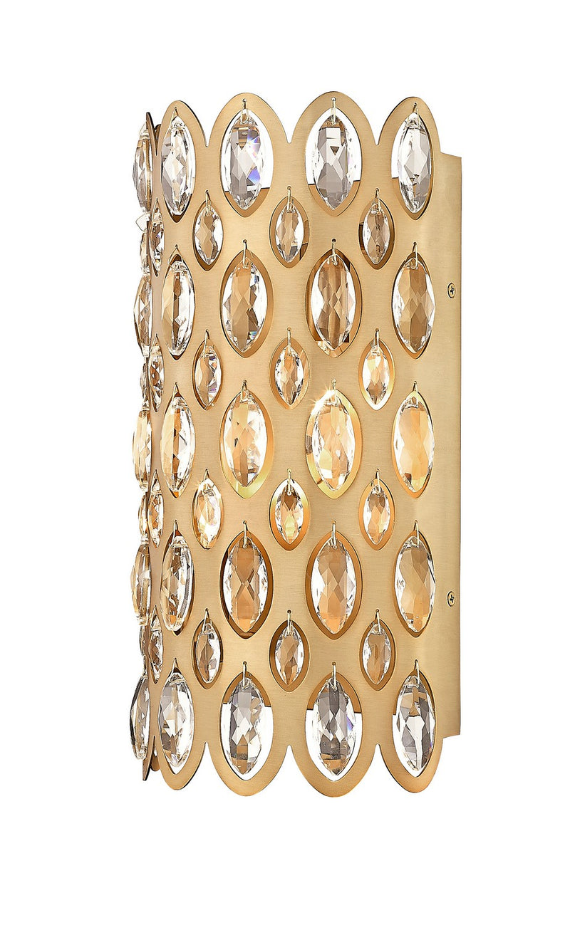 Z-Lite 822-2S-HB Two Light Wall Sconce, Heirloom Brass