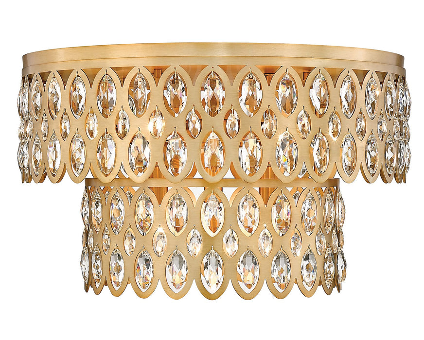 Z-Lite 822F20-HB Nine Light Flush Mount, Heirloom Brass