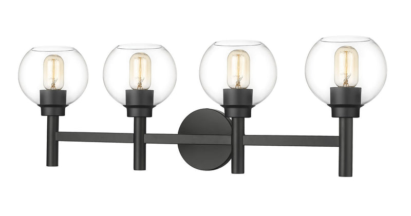 Z-Lite 7502-4V-MB Four Light Vanity, Matte Black