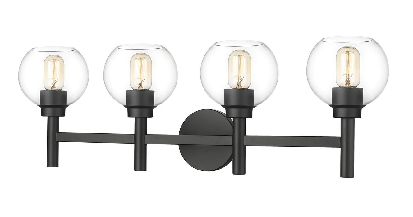 Z-Lite 7502-4V-MB Four Light Vanity, Matte Black