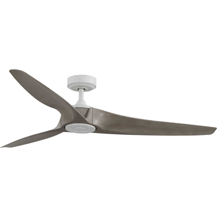 Progress Lighting P250069-151 60" Ceiling Fan, Cottage White