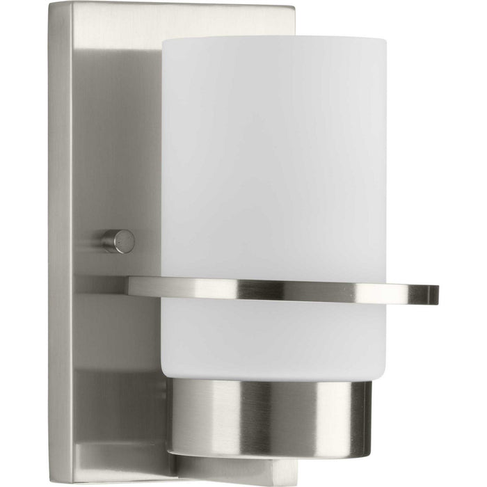 Progress Lighting P300413-009 One Light Vanity, Brushed Nickel