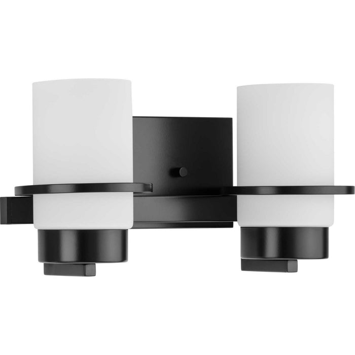 Progress Lighting P300414-31M Two Light Vanity, Matte Black