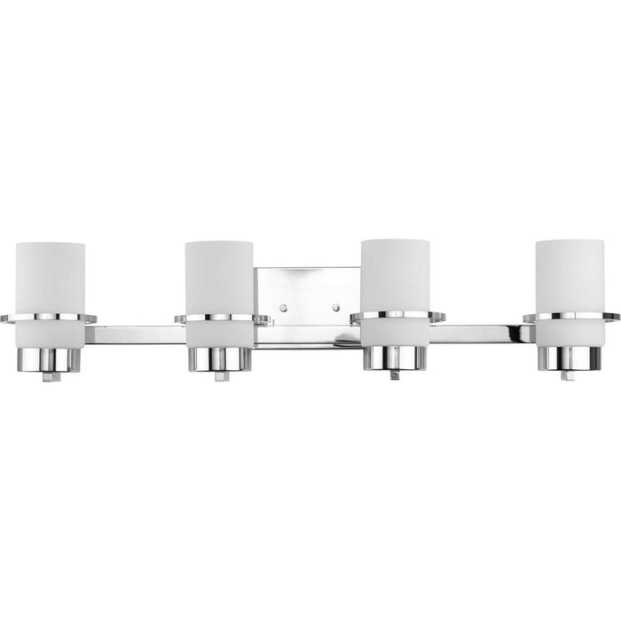 Progress Lighting P300416-015 Four Light Vanity, Polished Chrome