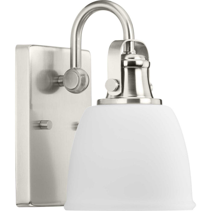 Progress Lighting P300426-009 One Light Vanity, Brushed Nickel