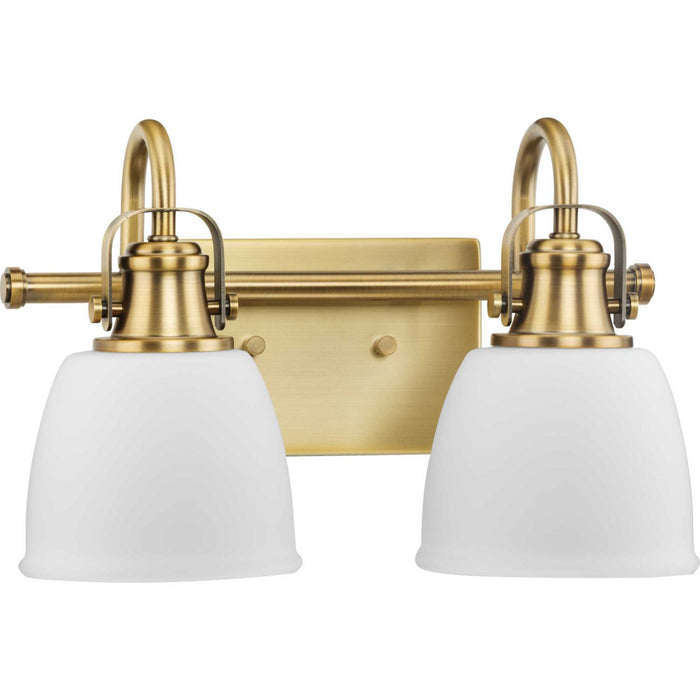 Progress Lighting P300427-163 Two Light Vanity, Vintage Brass