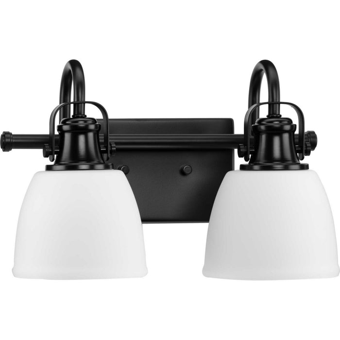 Progress Lighting P300427-31M Two Light Vanity, Matte Black