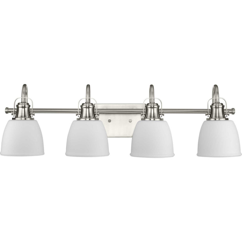 Progress Lighting P300429-009 Four Light Vanity, Brushed Nickel
