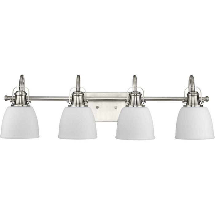 Progress Lighting P300429-009 Four Light Vanity, Brushed Nickel