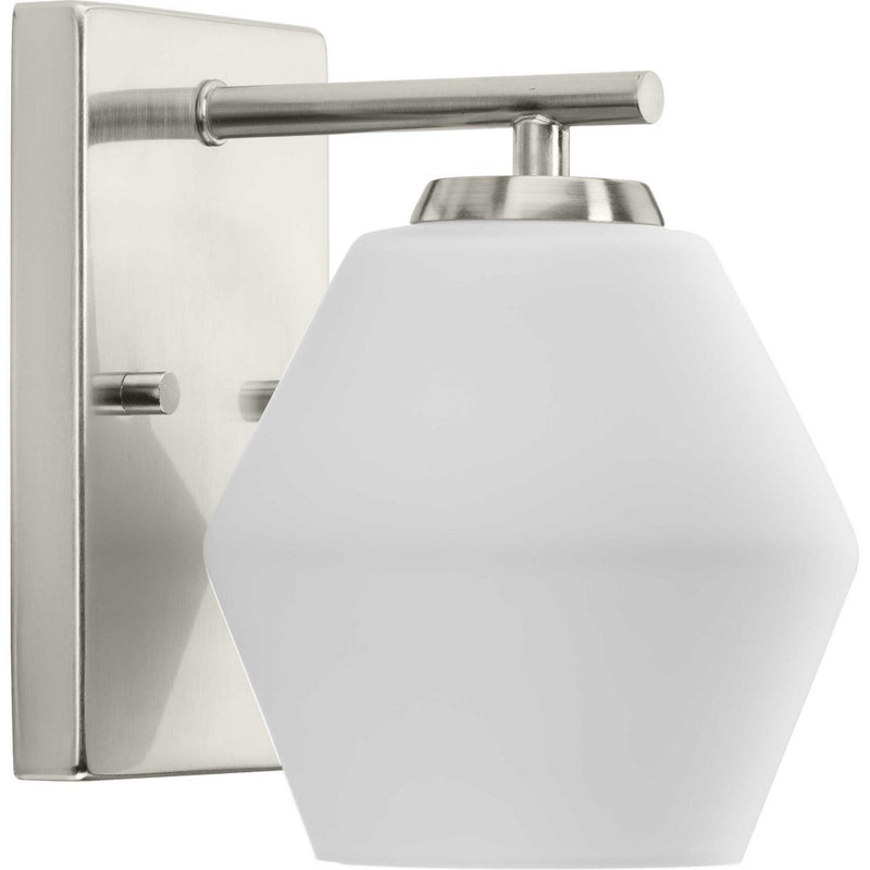 Progress Lighting P300430-009 One Light Bath and Vanity Light, Brushed Nickel