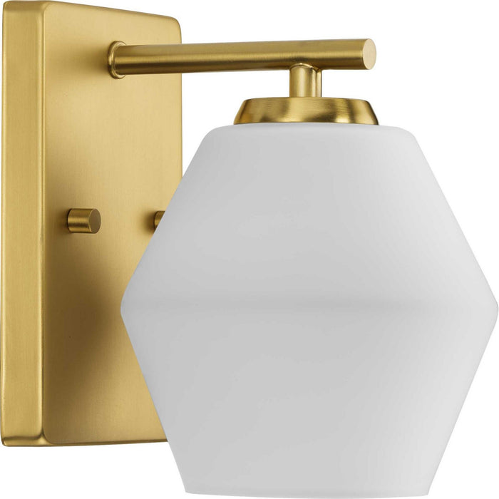 Progress Lighting P300430-191 One Light Bath and Vanity Light, Brushed Gold