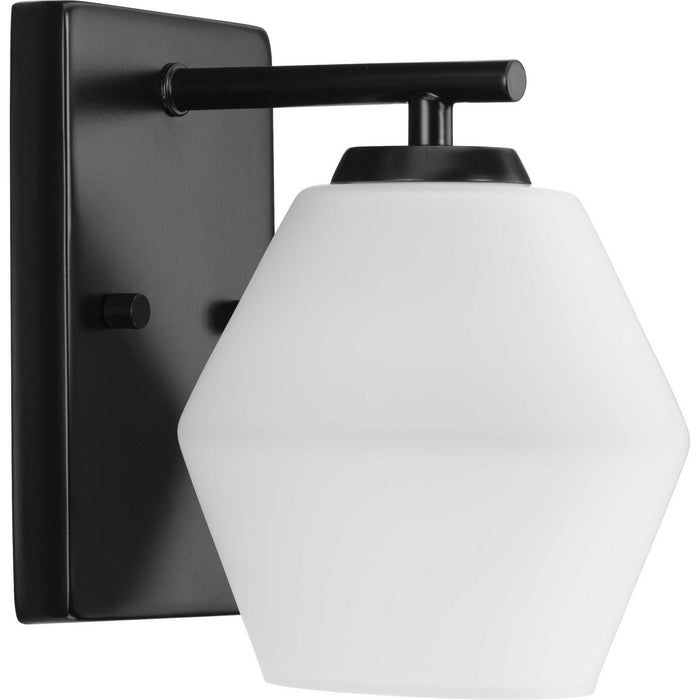 Progress Lighting P300430-31M One Light Bath and Vanity Light, Matte Black
