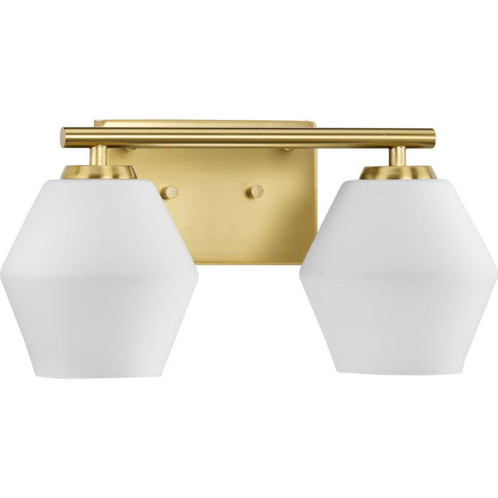 Progress Lighting P300431-191 Two Light Vanity, Brushed Gold