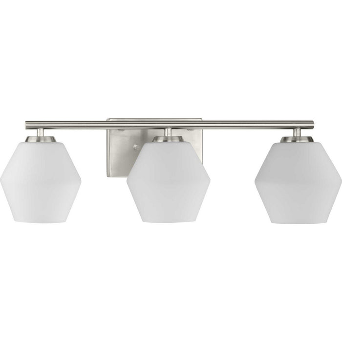 Progress Lighting P300432-009 Three Light Vanity, Brushed Nickel
