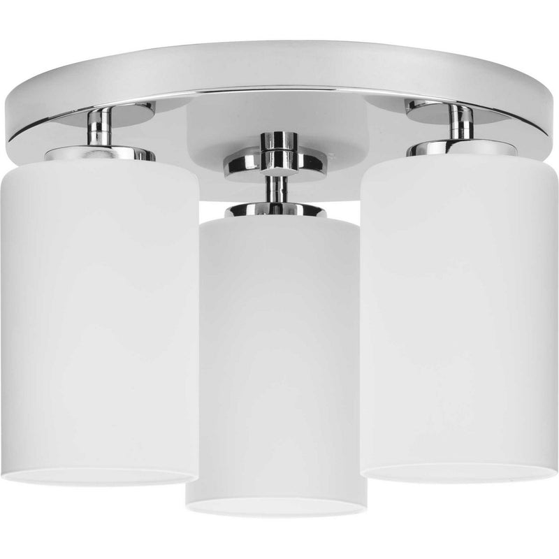 Progress Lighting P350238-015 Three Light Flush Mount, Polished Chrome
