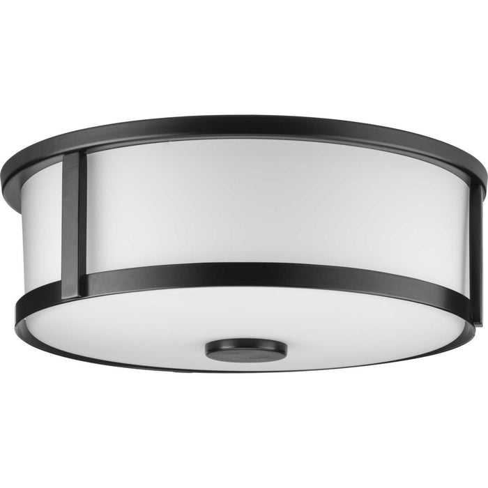 Progress Lighting P350254-31M Two Light Flush Mount, Matte Black