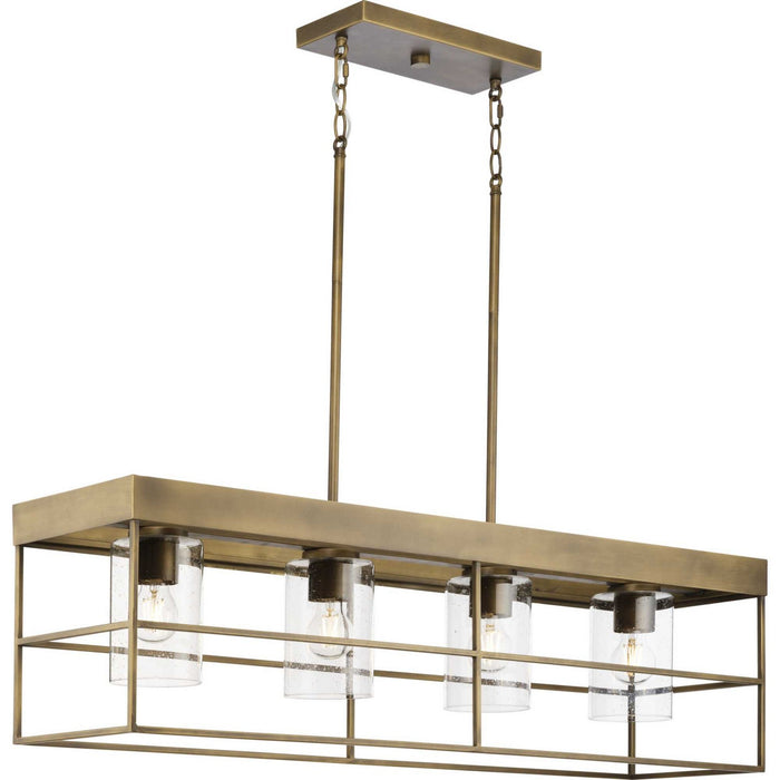 Progress Lighting P400312-196 Four Light Chandelier, Aged Bronze