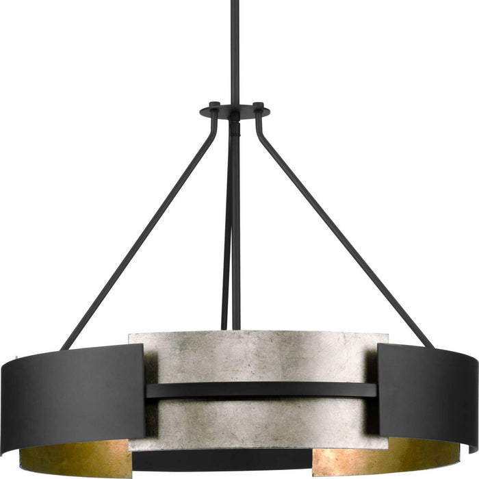 Progress Lighting P500330-31M Five Light Pendant, Matte Black