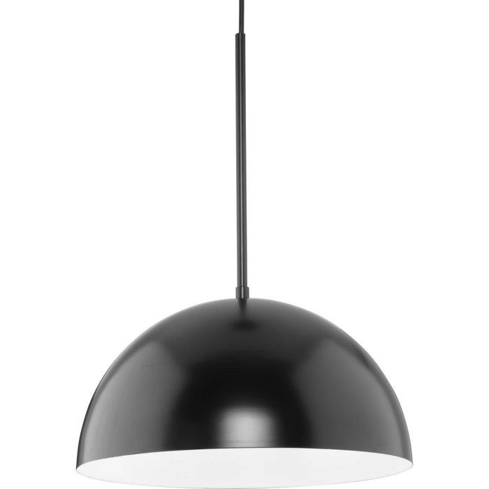 Progress Lighting P500379-31M One Light Pendant, Matte Black