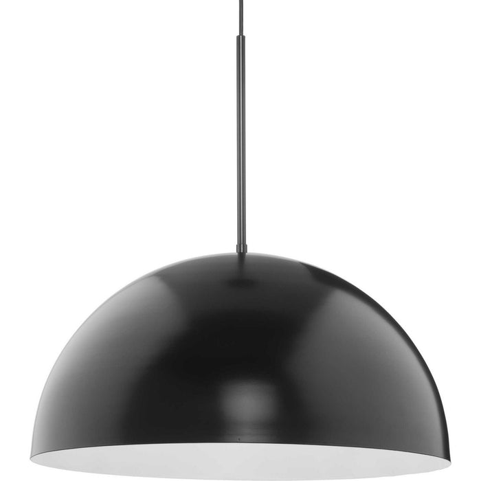 Progress Lighting P500380-31M One Light Pendant, Matte Black