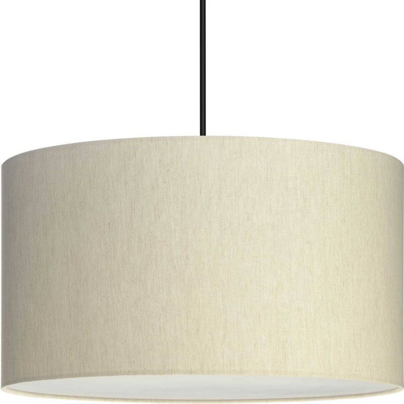 Progress Lighting P500387-194 Three Light Pendant, Ecru Linen