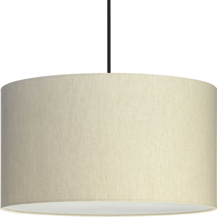 Progress Lighting P500387-194 Three Light Pendant, Ecru Linen