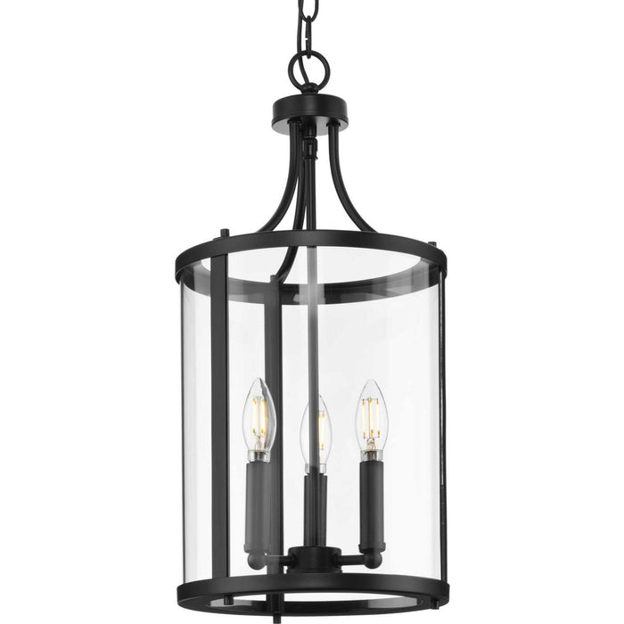 Progress Lighting P500390-31M Three Light Hall & Foyer Light, Matte Black