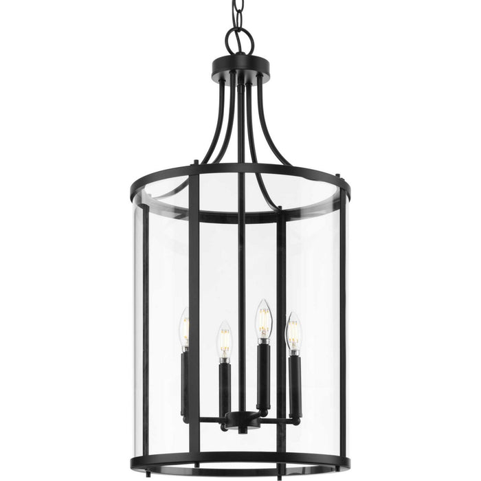 Progress Lighting P500391-31M Four Light Hall & Foyer Light, Matte Black