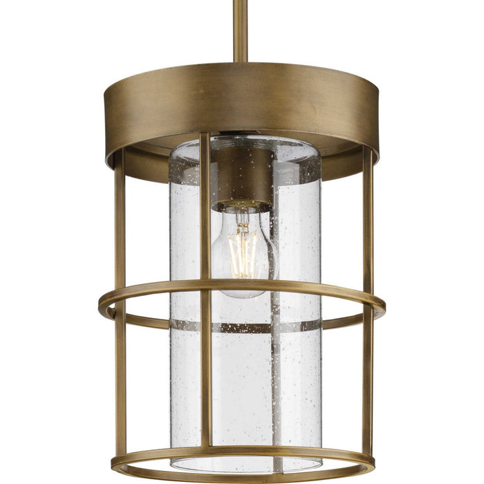 Progress Lighting P500401-196 One Light Pendant, Aged Bronze