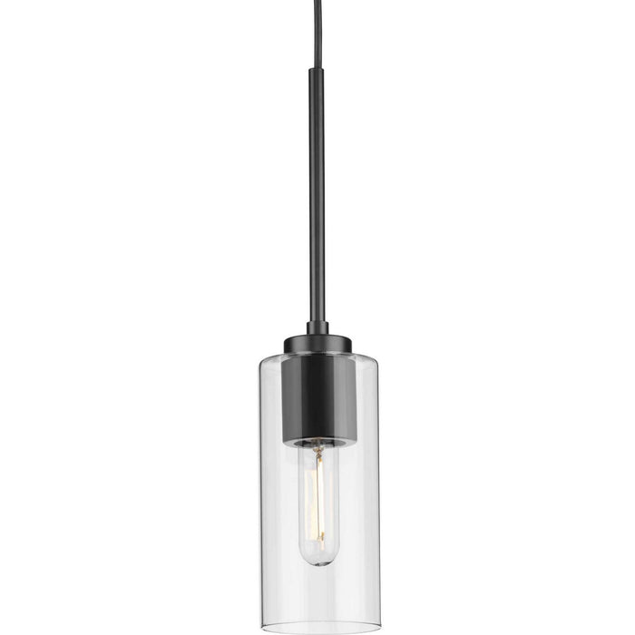 Progress Lighting P500403-31M One Light Pendant, Matte Black